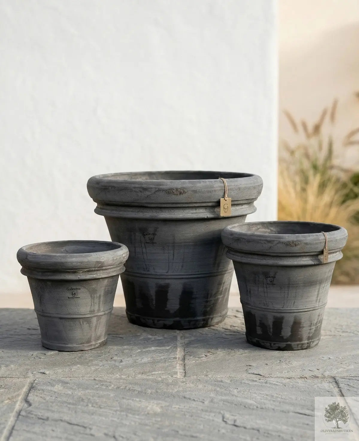 Kruka Terrakotta Grå - Toscana -  60 cm diameter - 50 cm höjd